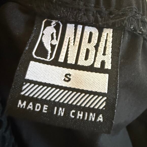 NBA Basketball Mens Adjustable Active Waistband Logo Black Jogger Pants Small - Picture 11 of 11